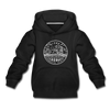Iowa Youth Hoodie - State Design Youth Iowa Hooded Sweatshirt - black