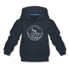 Louisiana Youth Hoodie - State Design Youth Louisiana Hooded Sweatshirt - navy