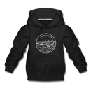 Maryland Youth Hoodie - State Design Youth Maryland Hooded Sweatshirt - black