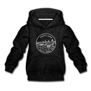 Maryland Youth Hoodie - State Design Youth Maryland Hooded Sweatshirt - charcoal gray