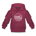 Mississippi Youth Hoodie - State Design Youth Mississippi Hooded Sweatshirt - burgundy