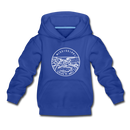 Mississippi Youth Hoodie - State Design Youth Mississippi Hooded Sweatshirt - royal blue