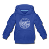 Mississippi Youth Hoodie - State Design Youth Mississippi Hooded Sweatshirt - royal blue