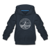 Massachusetts Youth Hoodie - State Design Youth Massachusetts Hooded Sweatshirt - navy