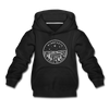 Minnesota Youth Hoodie - State Design Youth Minnesota Hooded Sweatshirt - black