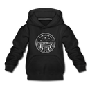 Minnesota Youth Hoodie - State Design Youth Minnesota Hooded Sweatshirt - black