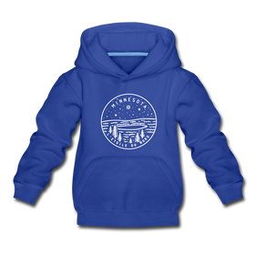 Minnesota Youth Hoodie - State Design Youth Minnesota Hooded Sweatshirt