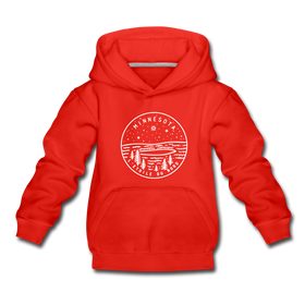 Minnesota Youth Hoodie - State Design Youth Minnesota Hooded Sweatshirt