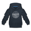 Missouri Youth Hoodie - State Design Youth Missouri Hooded Sweatshirt - navy