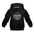 Missouri Youth Hoodie - State Design Youth Missouri Hooded Sweatshirt - charcoal gray