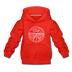 Nevada Youth Hoodie - State Design Youth Nevada Hooded Sweatshirt - red