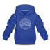 New Hampshire Youth Hoodie - State Design Youth New Hampshire Hooded Sweatshirt - royal blue