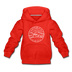 New Hampshire Youth Hoodie - State Design Youth New Hampshire Hooded Sweatshirt - red