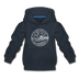 New Jersey Youth Hoodie - State Design Youth New Jersey Hooded Sweatshirt - navy