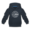 New Jersey Youth Hoodie - State Design Youth New Jersey Hooded Sweatshirt - navy