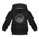 Montana Youth Hoodie - State Design Youth Montana Hooded Sweatshirt - black