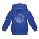 Montana Youth Hoodie - State Design Youth Montana Hooded Sweatshirt - royal blue