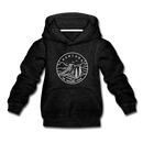Montana Youth Hoodie - State Design Youth Montana Hooded Sweatshirt - charcoal gray