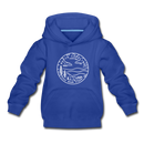 North Carolina Youth Hoodie - State Design Youth North Carolina Hooded Sweatshirt - royal blue