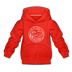 North Carolina Youth Hoodie - State Design Youth North Carolina Hooded Sweatshirt - red
