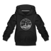 New York Youth Hoodie - State Design Youth New York Hooded Sweatshirt - black