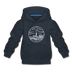 New York Youth Hoodie - State Design Youth New York Hooded Sweatshirt - navy