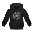 Ohio Youth Hoodie - State Design Youth Ohio Hooded Sweatshirt - black