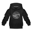 Oregon Youth Hoodie - State Design Youth Oregon Hooded Sweatshirt - black