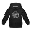 Oregon Youth Hoodie - State Design Youth Oregon Hooded Sweatshirt - black