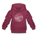 Oregon Youth Hoodie - State Design Youth Oregon Hooded Sweatshirt - burgundy