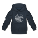Oregon Youth Hoodie - State Design Youth Oregon Hooded Sweatshirt - navy