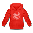 Oregon Youth Hoodie - State Design Youth Oregon Hooded Sweatshirt - red