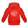Oregon Youth Hoodie - State Design Youth Oregon Hooded Sweatshirt - red