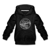 Oregon Youth Hoodie - State Design Youth Oregon Hooded Sweatshirt - charcoal gray