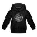 Oregon Youth Hoodie - State Design Youth Oregon Hooded Sweatshirt - charcoal gray