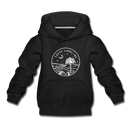 South Carolina Youth Hoodie - State Design Youth South Carolina Hooded Sweatshirt - black
