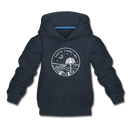 South Carolina Youth Hoodie - State Design Youth South Carolina Hooded Sweatshirt - navy