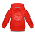 South Dakota Youth Hoodie - State Design Youth South Dakota Hooded Sweatshirt - red