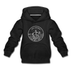Oklahoma Youth Hoodie - State Design Youth Oklahoma Hooded Sweatshirt - black