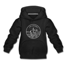 Oklahoma Youth Hoodie - State Design Youth Oklahoma Hooded Sweatshirt - black
