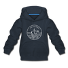Oklahoma Youth Hoodie - State Design Youth Oklahoma Hooded Sweatshirt - navy