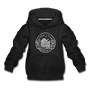 Rhode Island Youth Hoodie - State Design Youth Rhode Island Hooded Sweatshirt - black