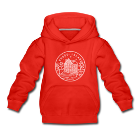 Rhode Island Youth Hoodie - State Design Youth Rhode Island Hooded Sweatshirt