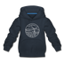 Vermont Youth Hoodie - State Design Youth Vermont Hooded Sweatshirt - navy