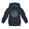 Vermont Youth Hoodie - State Design Youth Vermont Hooded Sweatshirt - navy