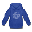 Vermont Youth Hoodie - State Design Youth Vermont Hooded Sweatshirt - royal blue