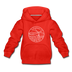Vermont Youth Hoodie - State Design Youth Vermont Hooded Sweatshirt - red