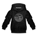 Vermont Youth Hoodie - State Design Youth Vermont Hooded Sweatshirt - charcoal gray
