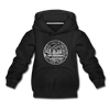 Virginia Youth Hoodie - State Design Youth Virginia Hooded Sweatshirt - black