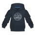 Wyoming Youth Hoodie - State Design Youth Wyoming Hooded Sweatshirt - navy
